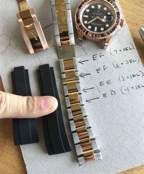 genuine rolex oysterflex strap|rolex oysterflex size chart.